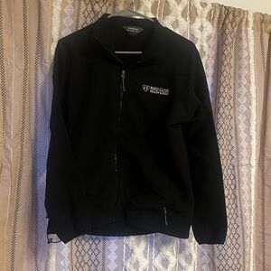 Black Mayo Clinic Zip-Up Jacket